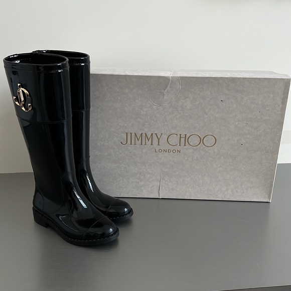 Jimmy Choo Edith Rain Boot - Picture 2 of 8